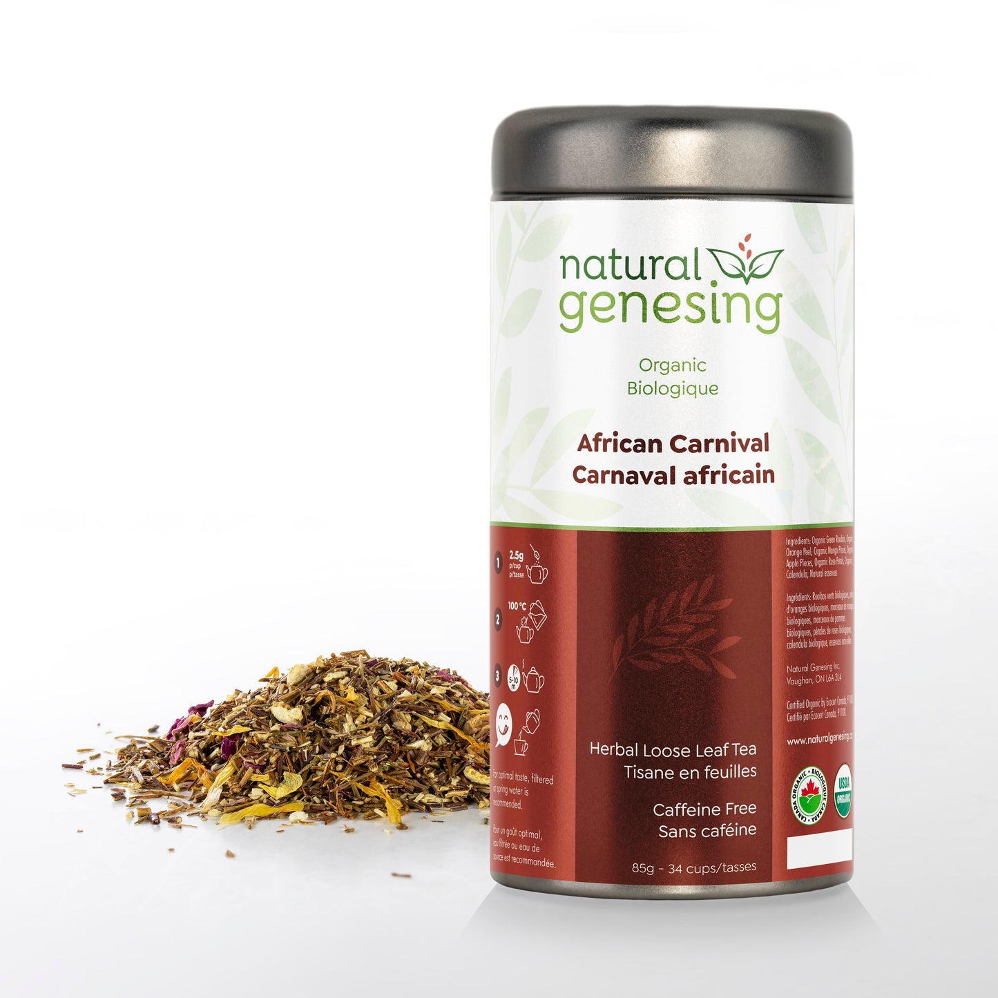 Organic African Carnival Tea: Exotic Herbal Blend