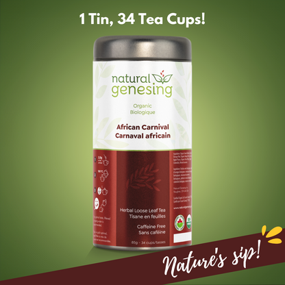 Organic African Carnival Tea: Exotic Herbal Blend